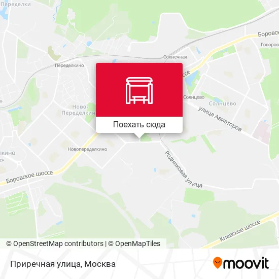 Карта Приречная улица