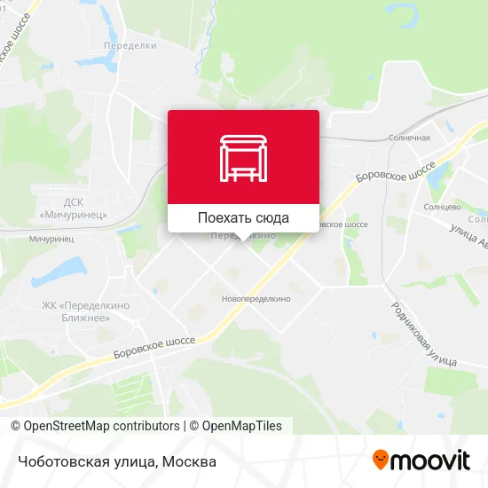 Карта Чоботовская улица