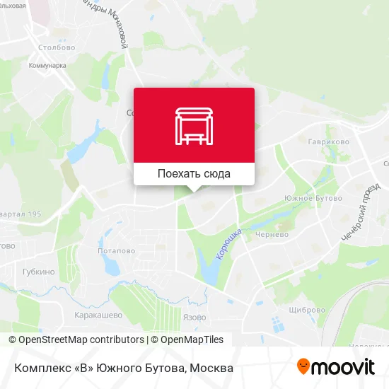 Карта Комплекс «В» Южного Бутова