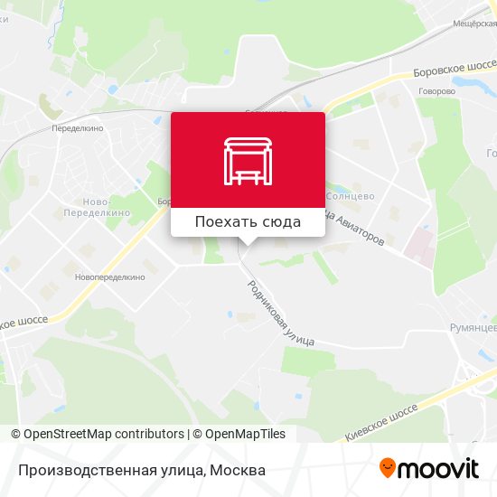 Карта Производственная улица