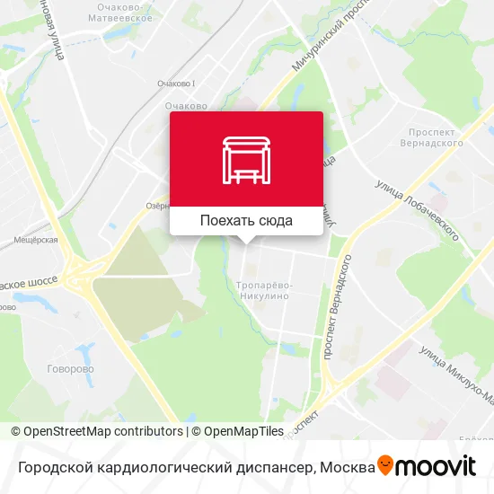 Карта Городской кардиологический диспансер