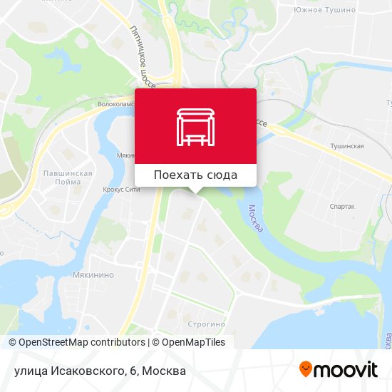 Карта улица Исаковского, 6