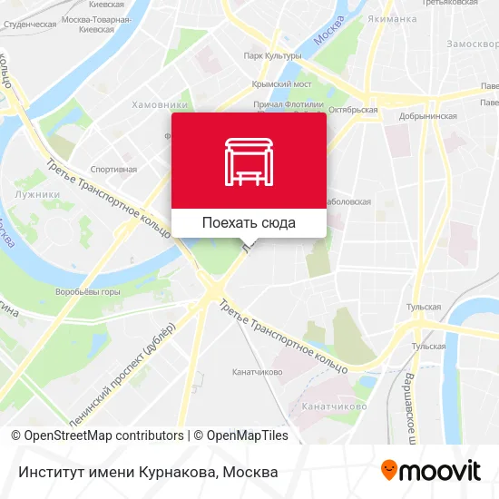 Карта Институт имени Курнакова