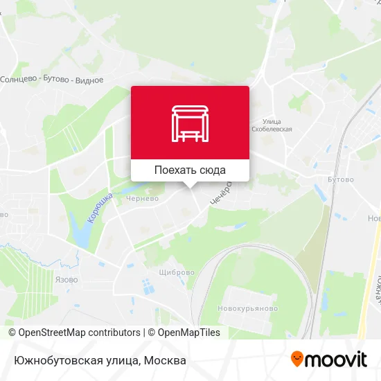 Карта Южнобутовская улица