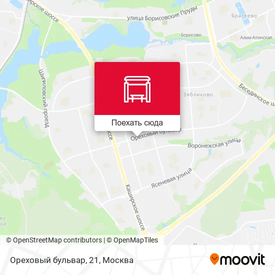 Карта Ореховый бульвар, 21
