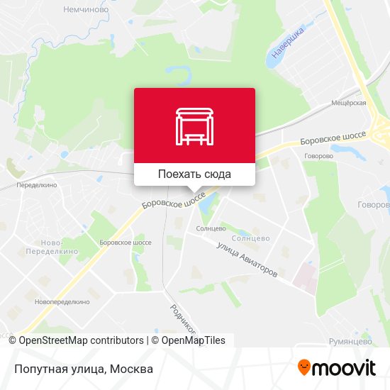 Карта Попутная улица