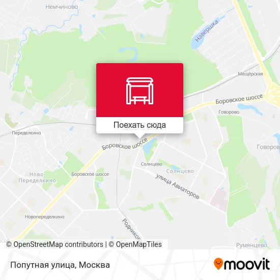 Карта Попутная улица