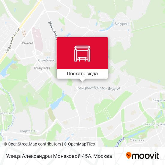 Карта Улица Александры Монаховой 45А