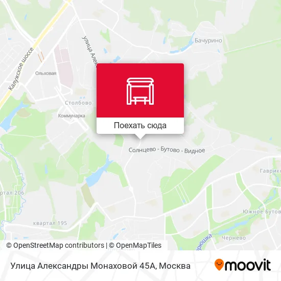 Карта Улица Александры Монаховой 45А