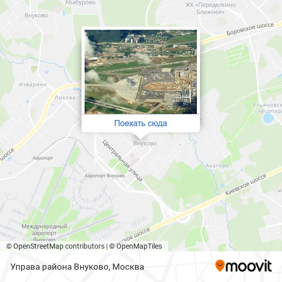 Карта Управа района Внуково