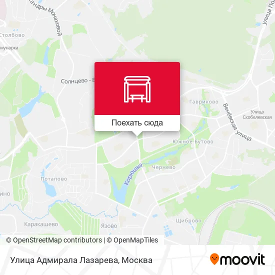 Карта Улица Адмирала Лазарева