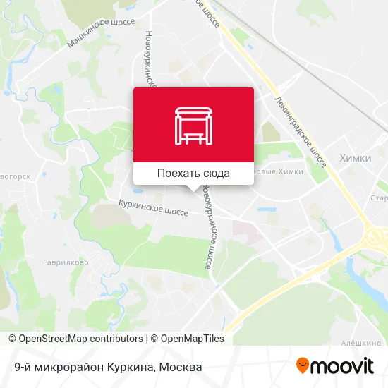 Карта 9-й микрорайон Куркина