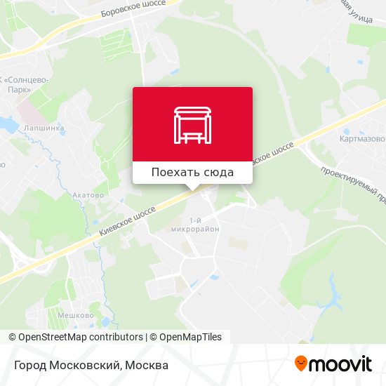 Карта Город Московский