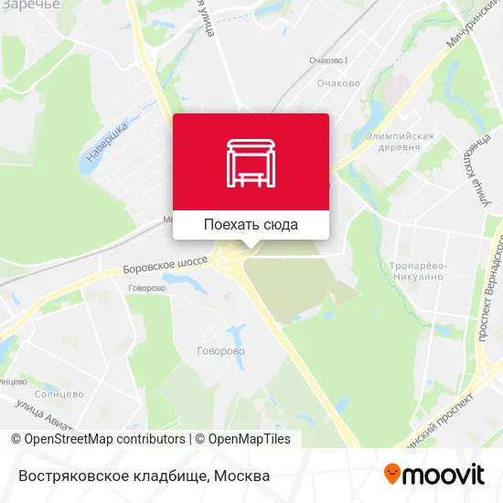 Карта Востряковское кладбище
