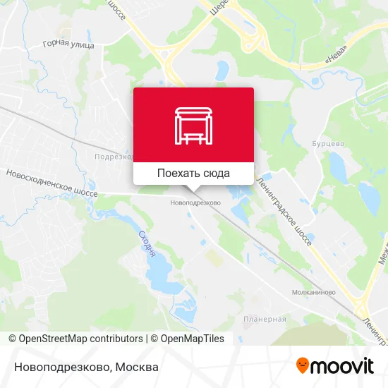 Карта Новоподрезково