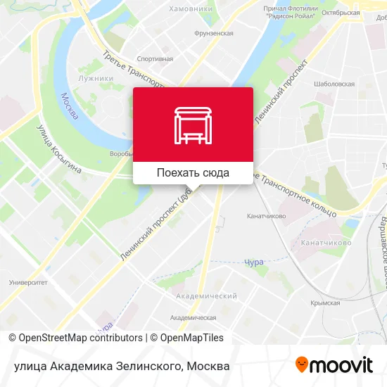 Карта улица Академика Зелинского
