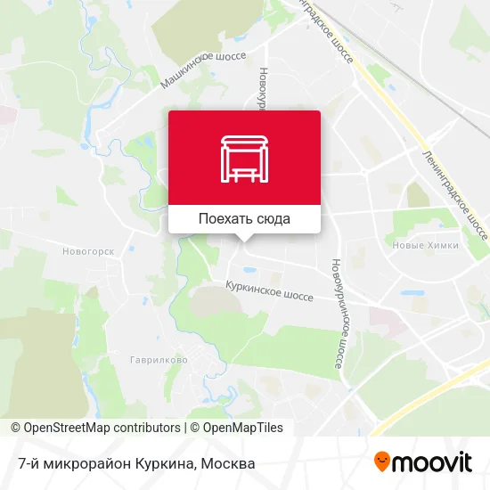 Карта 7-й микрорайон Куркина