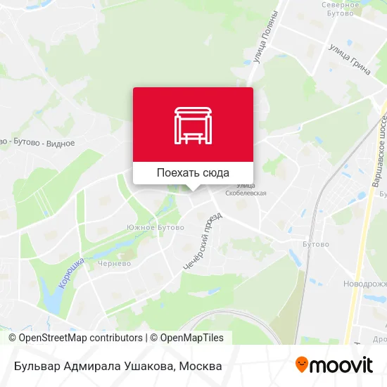 Карта Бульвар Адмирала Ушакова