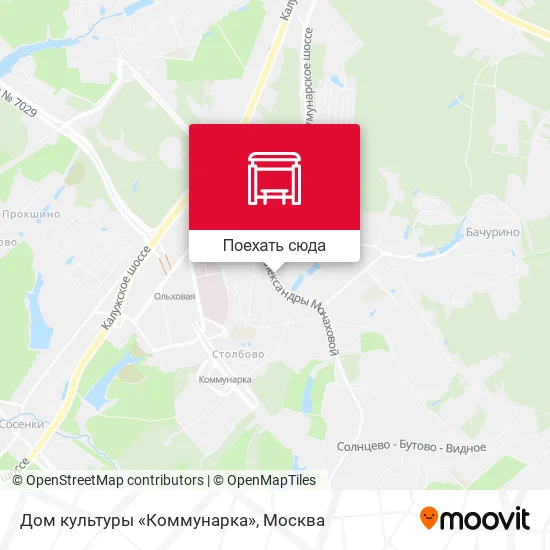 Карта Дом культуры «Коммунарка»