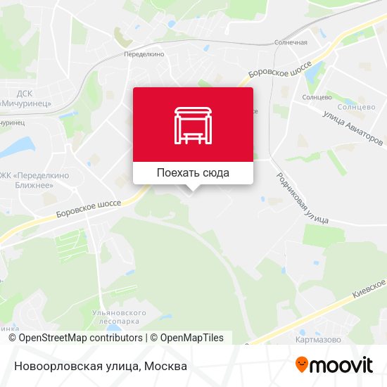 Карта Новоорловская улица
