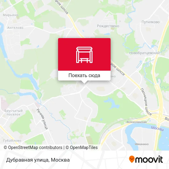 Карта Дубравная улица