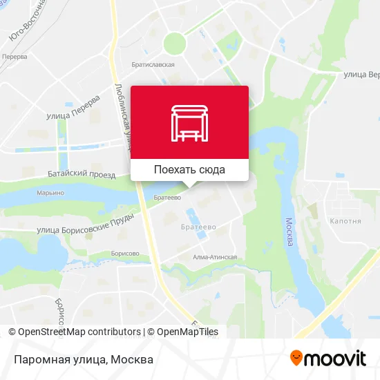 Карта Паромная улица