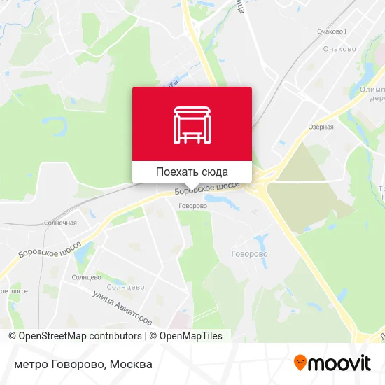 Карта метро Говорово