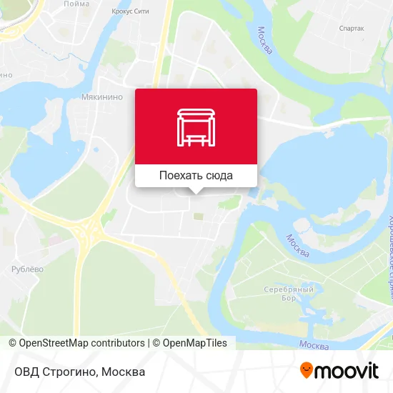 Карта ОВД Строгино