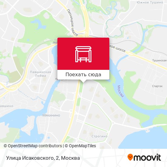 Карта Улица Исаковского, 2