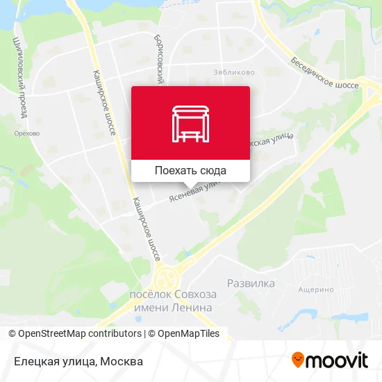 Карта Елецкая улица
