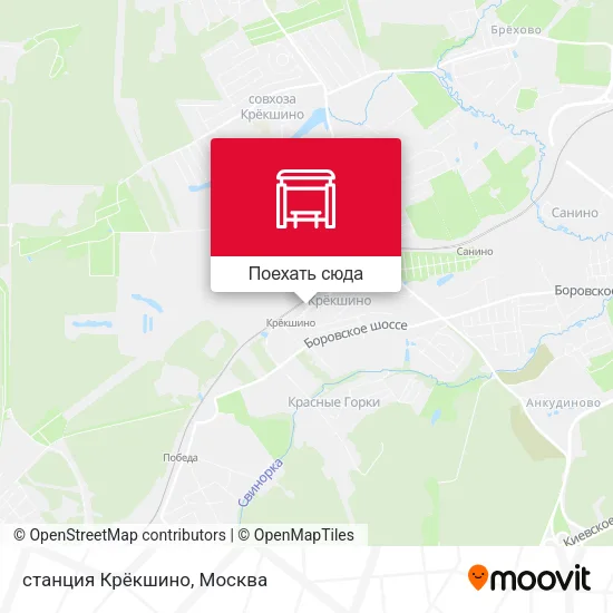 Карта станция Крёкшино