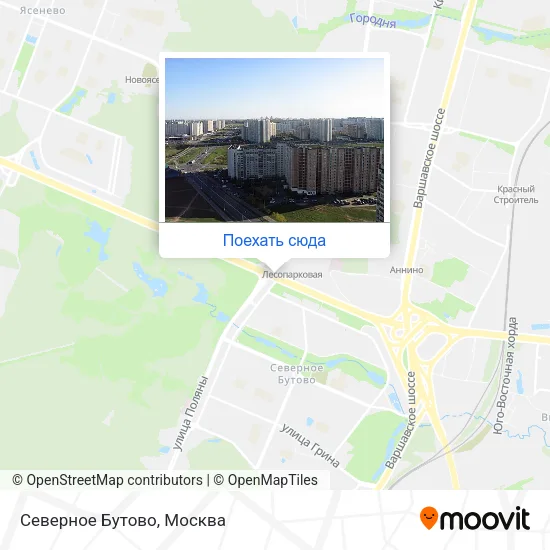 Карта Северное Бутово