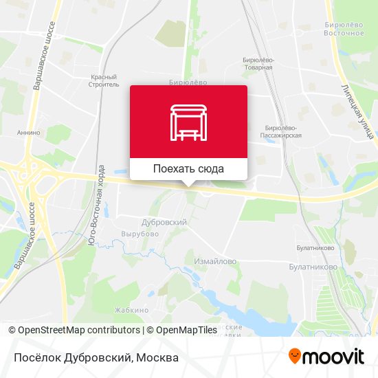 Карта Посёлок Дубровский