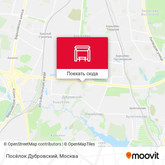 Карта Посёлок Дубровский