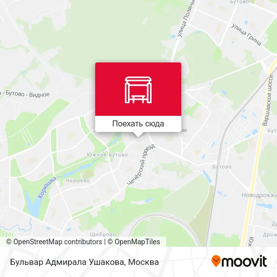 Карта Бульвар Адмирала Ушакова