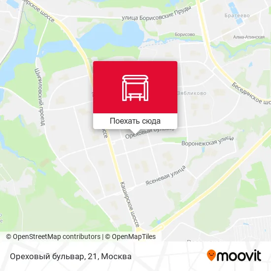 Карта Ореховый бульвар, 21