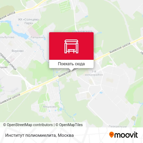 Карта Институт полиомиелита