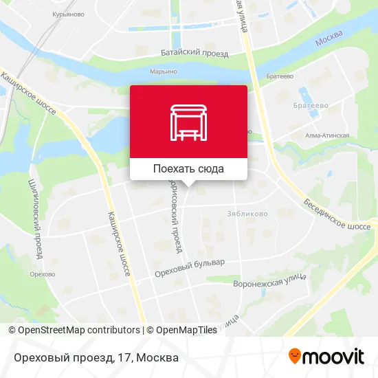 Карта Ореховый проезд, 17
