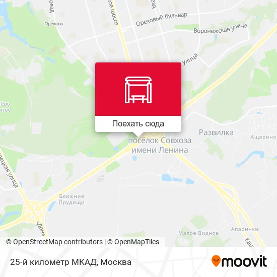 Карта 25-й километр МКАД