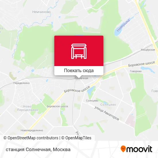 Карта станция Солнечная