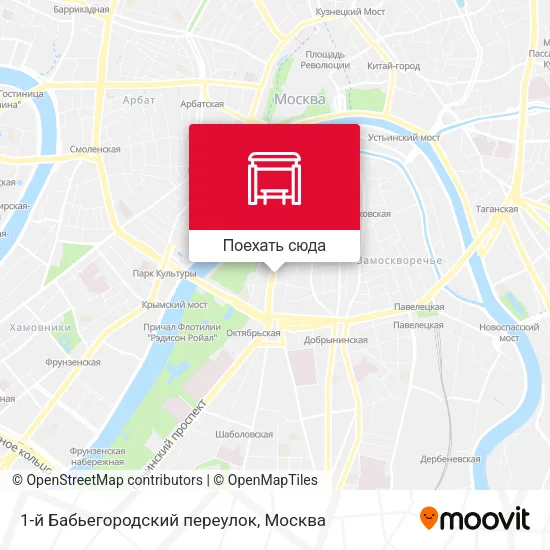 Карта 1-й Бабьегородский переулок
