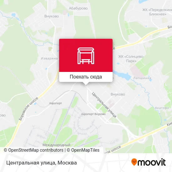 Карта Центральная улица