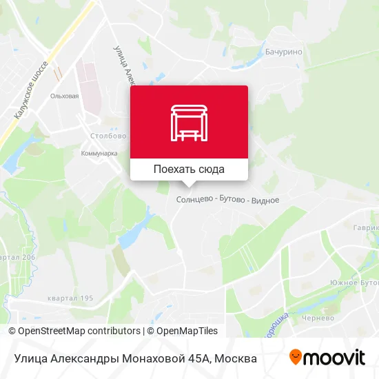 Карта Улица Александры Монаховой 45А