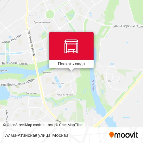 Карта Алма-Атинская улица