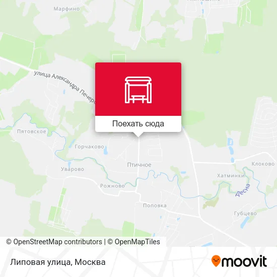 Карта Липовая улица