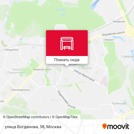 Карта улица Богданова, 58