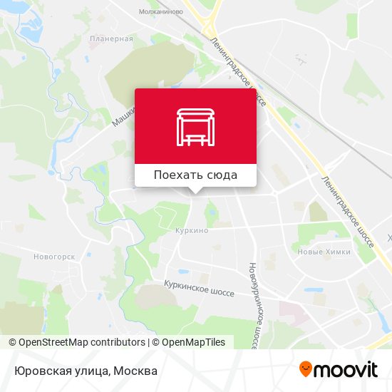 Карта Юровская улица