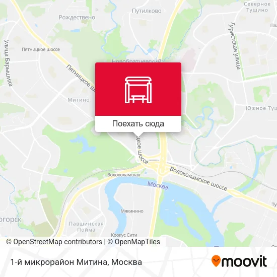 Карта 1-й микрорайон Митина
