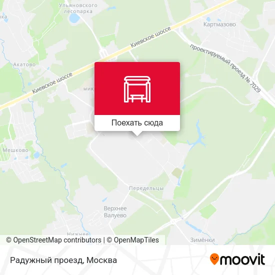 Карта Радужный проезд