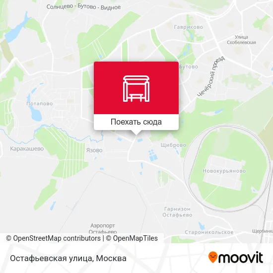Карта Остафьевская улица